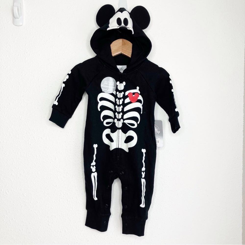 NWT Disney Store Mickey Mouse costume baby one piece glow in the dark 3-6 months - Picture 12 of 12